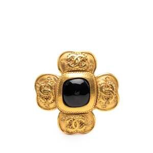 Chanel Cc Logo Brooch Metal #256768C12B